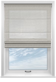 Tanami Voile, Grey Haze - Motorised Roman Blind